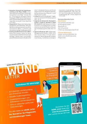 Vorschauseite 6: Der fachliche Weg zur differenzierten Wundversorgung und des Aufbaus des spezialisierten Wundmanagements in Deutschland