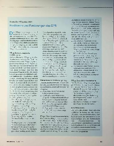 Vorschauseite 2: Pflege-Positionen bis 12/2024: Darauf drängt der Deutsche Pflegerat vor den Neuwahlen. Ampel-Aus bedroht die pflegerische Versorgung.
