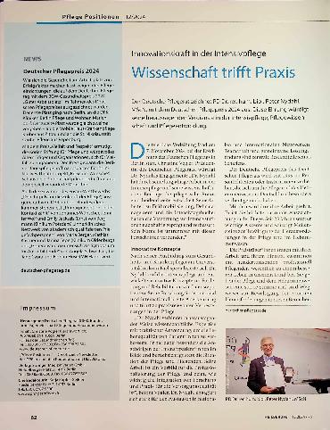 Vorschauseite 3: Pflege-Positionen bis 12/2024: Darauf drängt der Deutsche Pflegerat vor den Neuwahlen. Ampel-Aus bedroht die pflegerische Versorgung.