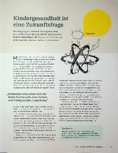 Vorschauseite 1: Kindergesundheit ist eine Zukunftsfrage