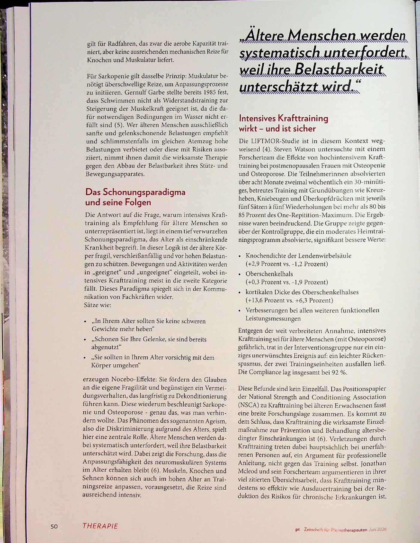 Vorschauseite 3: Intensives Krafttraining für Senioren