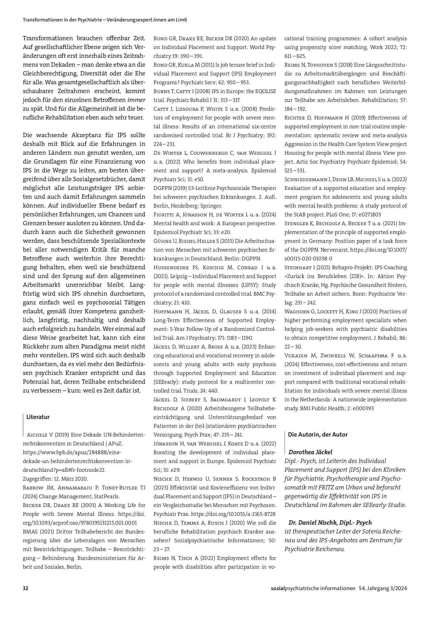 Vorschauseite 4: Warum tun wir eigentlich nicht, was wir schon wissen? Zum Stand der Supported Employment-Implementierung in Deutschland