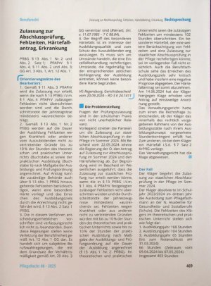 Vorschauseite 1: Zulassung zur Abschlussprüfung, Fehlzeiten, Härtefallantrag, Erkrankung