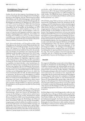 Vorschauseite 6: Psychosoziale Belastung im Justizvollzugsdienst