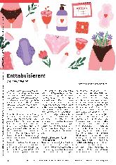 Vorschauseite 1: Enttabuisieren! Die Menstruation