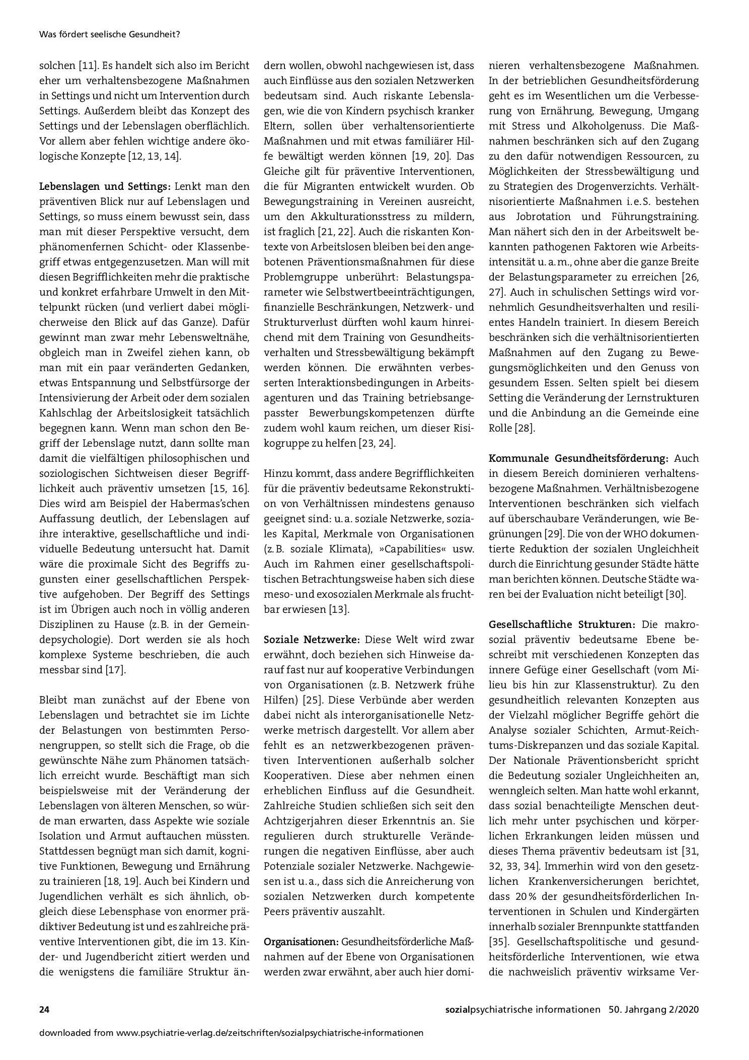 Vorschauseite 2: Die konzeptuelle Verarmung der Präventionsdebatte – Zur besonderen Rolle gesellschaftlicher Entwicklungen