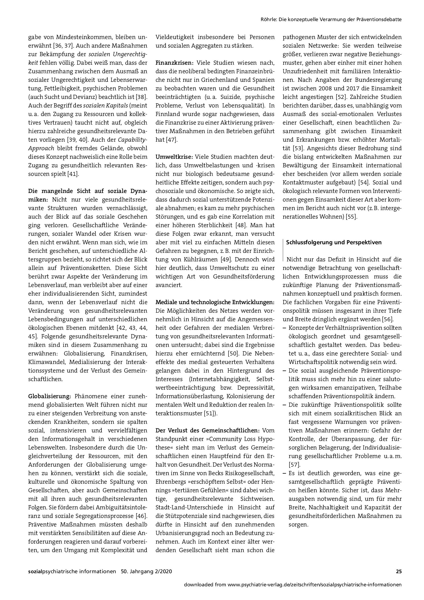 Vorschauseite 3: Die konzeptuelle Verarmung der Präventionsdebatte – Zur besonderen Rolle gesellschaftlicher Entwicklungen