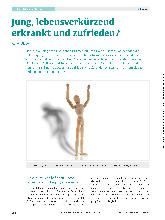 Vorschauseite 1: Jung, lebensverkürzend erkrankt und zufrieden?
