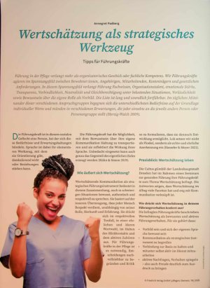 Vorschauseite 1: Wertschätzung als strategisches Werkzeug Tipps für Führungskräfte