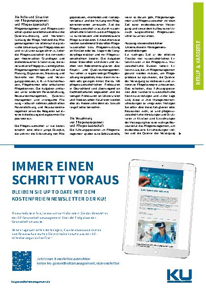 Vorschauseite 2: Mehr Wissenschaft wagen Pflegemanagement und Pflegewissenschaft enger verzahnen
