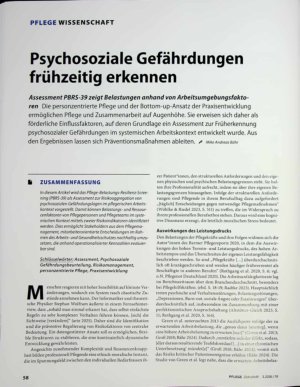 Vorschauseite 1: Psychosoziale Gefährdungen frühzeitig erkennen