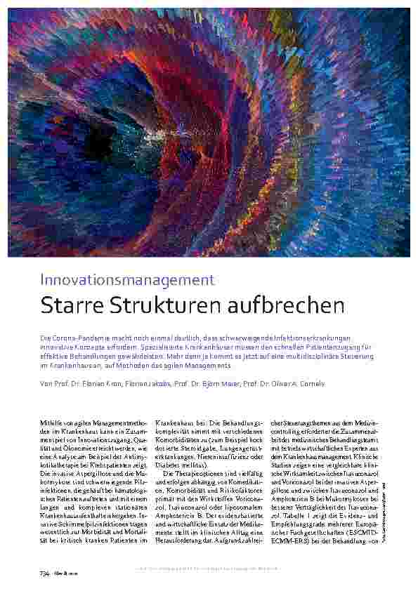 Vorschauseite 1: Innovationsmanagement: Starre Strukturen aufbrechen.