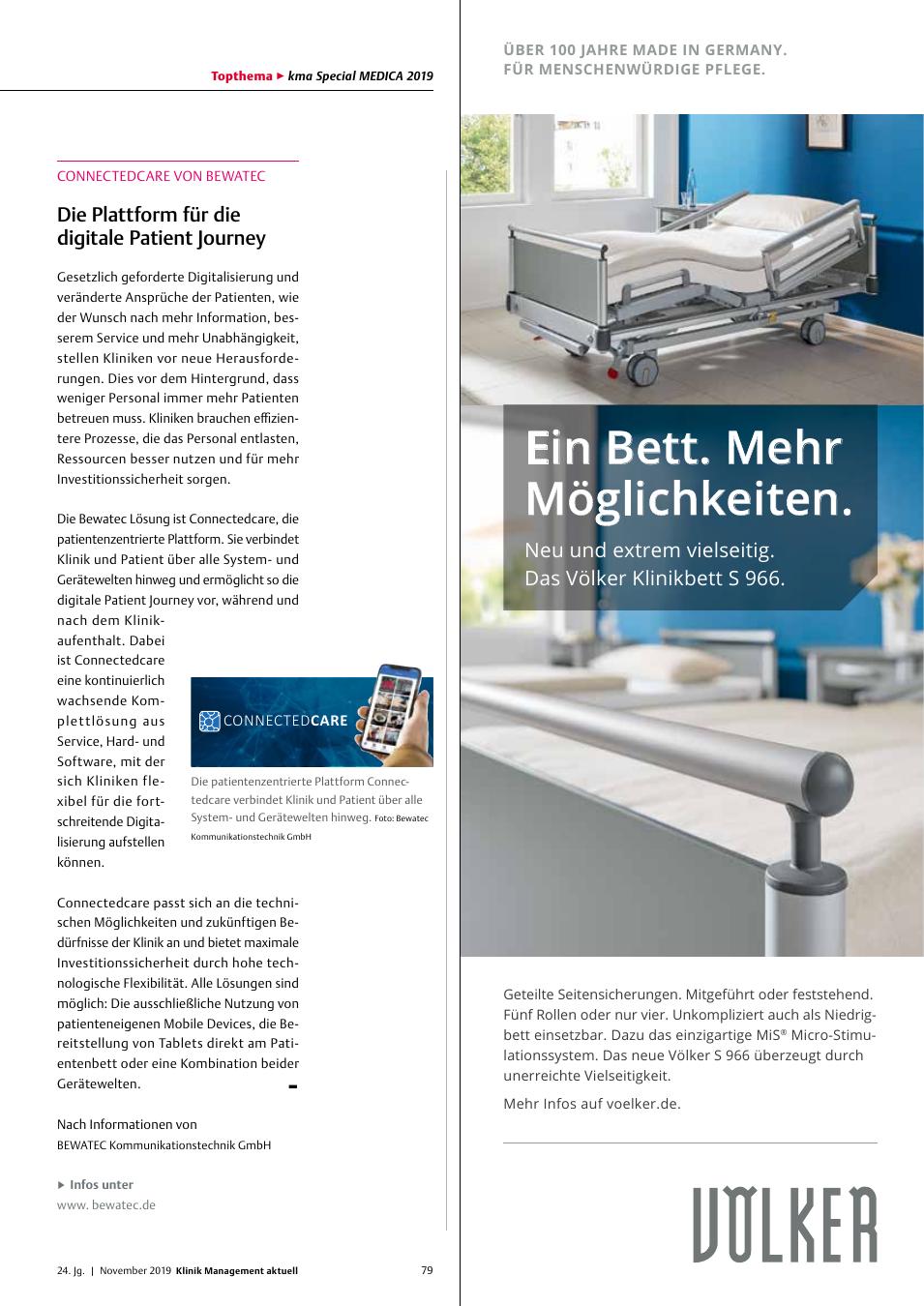 Vorschauseite 1: Connectedcare Von Bewatec: Die Plattform für die digitale Patient Journey