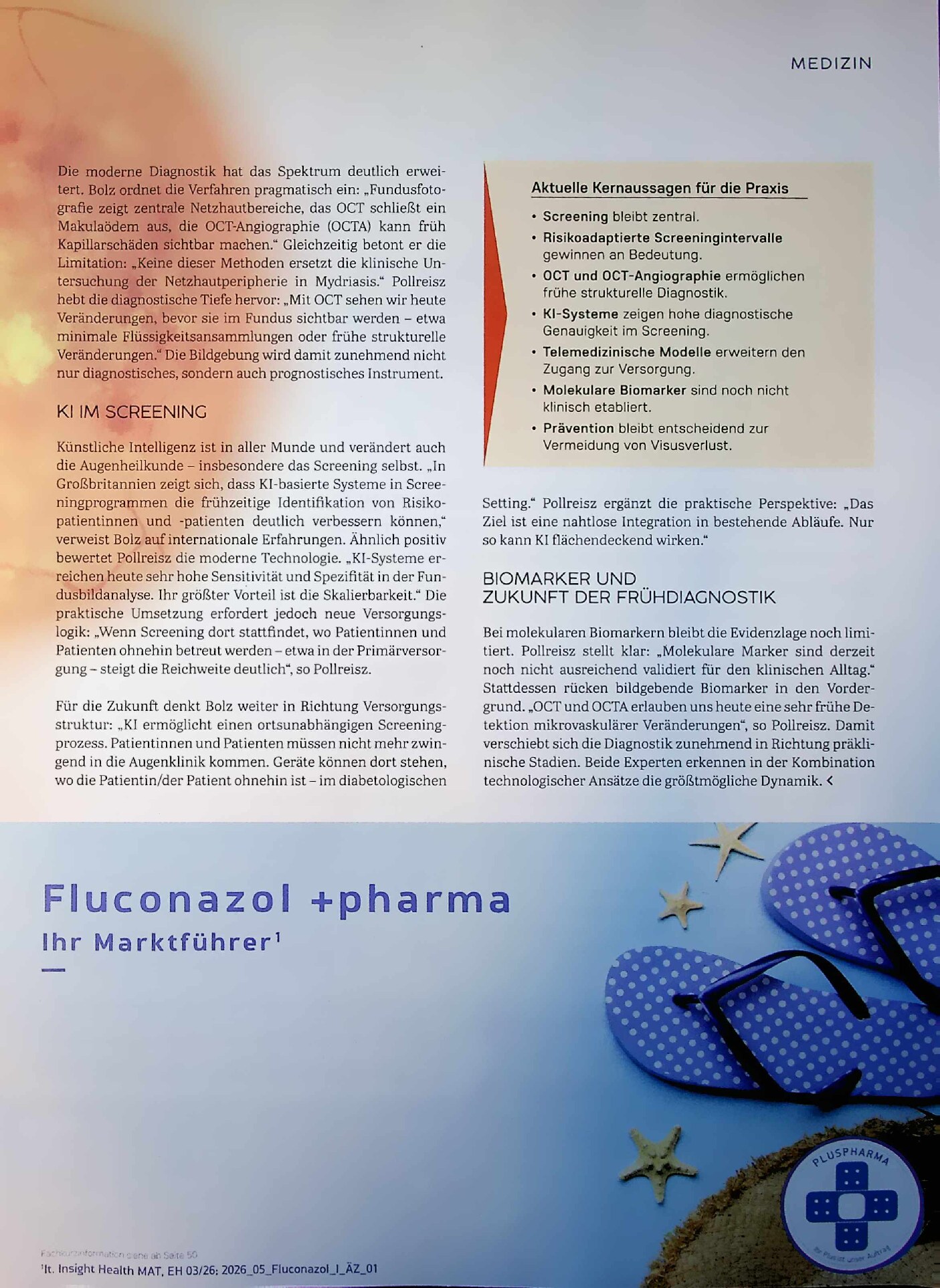 Vorschauseite 2: Diabetische Retinopathie: Früher erkennen