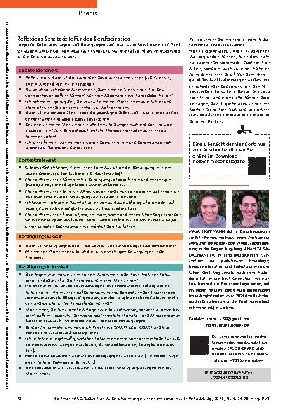 Vorschauseite 5: Mit den vier Kontinua sicher und reflektiert in die Praxis starten
