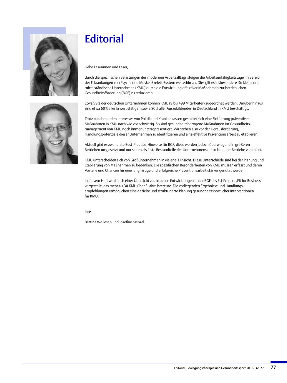 Vorschauseite 1: Editorial