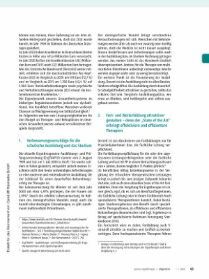 Vorschauseite 2: Mangelware Therapieund Rehaplätze Teil 2: „Exitus demonstratus“