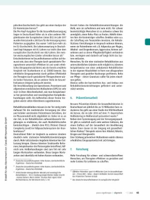 Vorschauseite 4: Mangelware Therapieund Rehaplätze Teil 2: „Exitus demonstratus“
