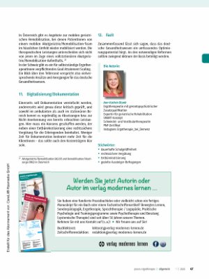 Vorschauseite 6: Mangelware Therapieund Rehaplätze Teil 2: „Exitus demonstratus“