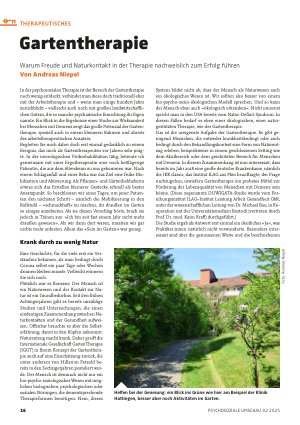 Vorschauseite 1: Gartentherapie