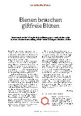 Vorschauseite 1: Bienen brauchen giftfreie Blüten.
