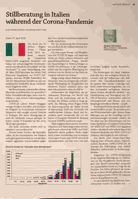 Vorschauseite 1: Stillberatung in Italien während der Corona-Pandemie