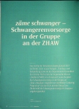 Vorschauseite 1: zäme schwanger - Schwangerenvorsorge in der Gruppe an der ZHAW