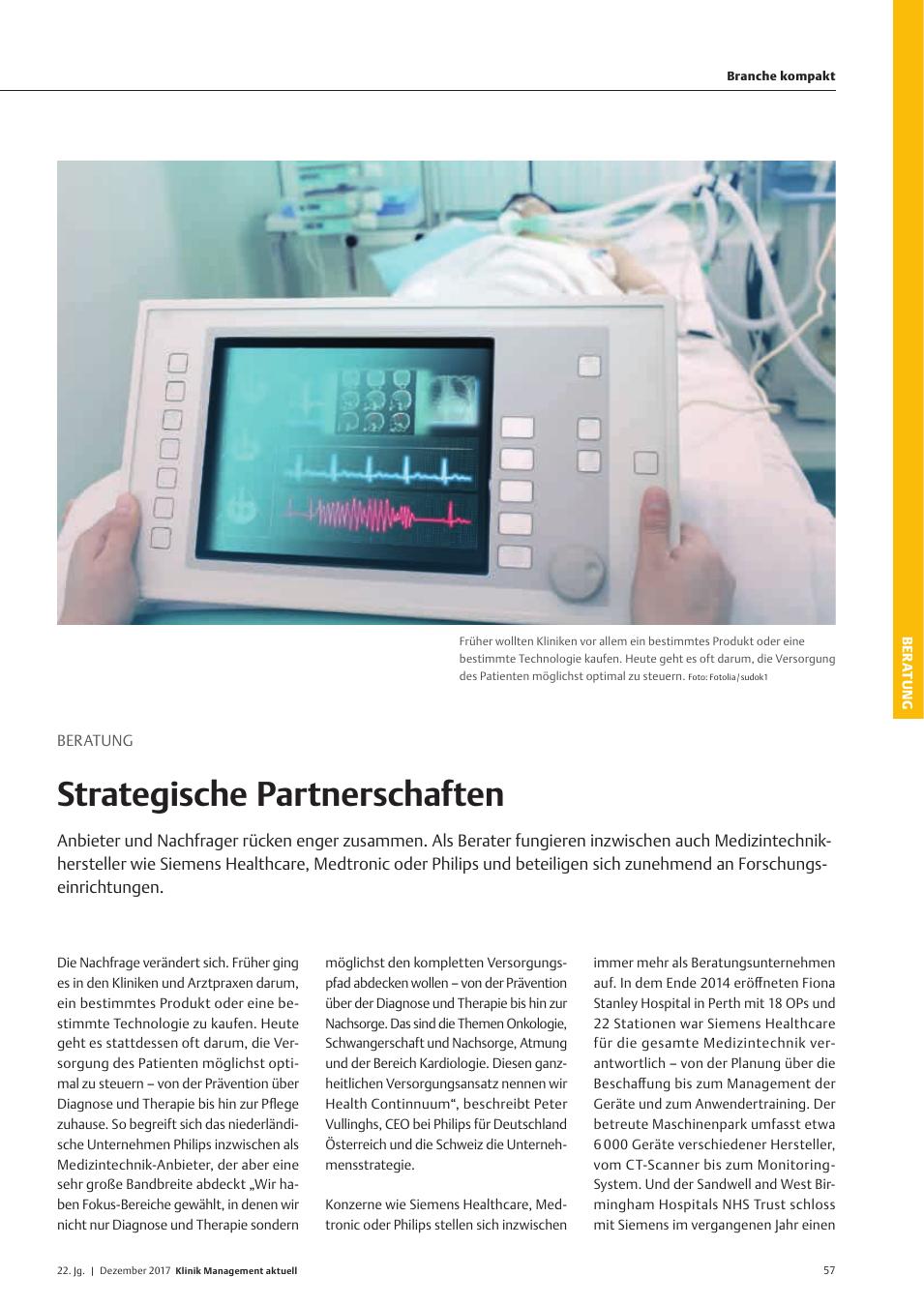 Vorschauseite 1: Beratung - Strategische Partnerschaften