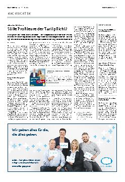 Vorschauseite 1: Stille Profiteure der Tarifpflicht?