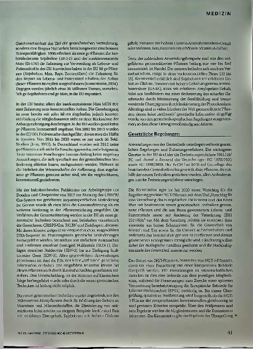 Vorschauseite 2: Gentechnik und Nahrungsmittel