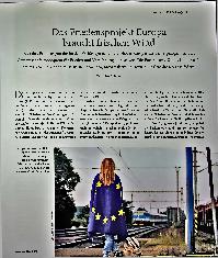 Vorschauseite 1: Das Friedensprojekt Europa braucht frischen Wind.
