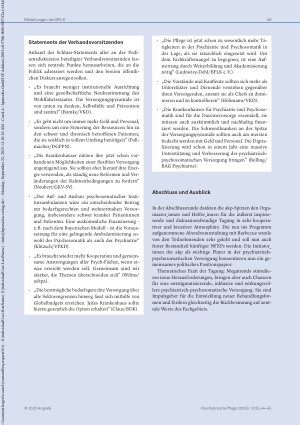 Vorschauseite 2: „Megatrends in der psychiatrischen Versorgung“