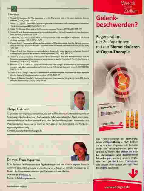 Vorschauseite 4: Omega-3-Fettsäuren bei Depressionen: Natürliche Therapie ohne Nebenwirkungen?