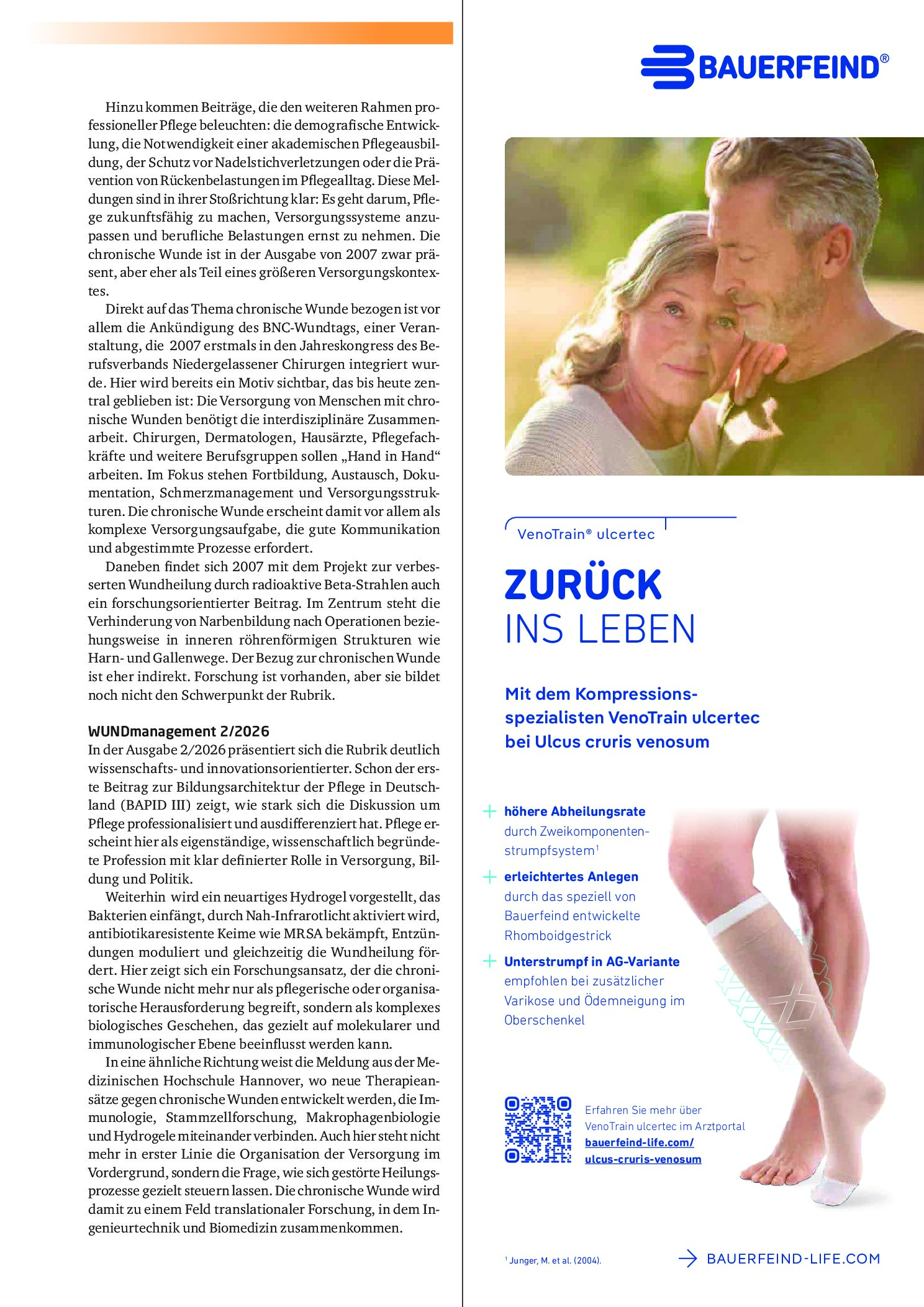 Vorschauseite 2: Ein Blick auf die Rubrik „Aktuelle Informationen“ 2007 und 2026