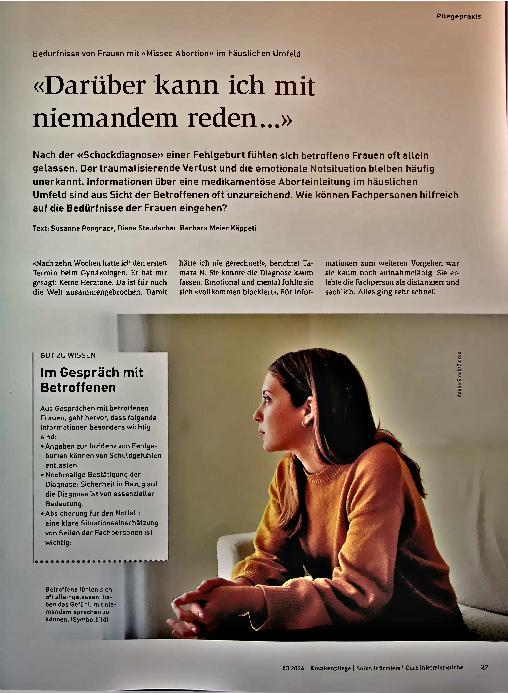 Vorschauseite 1: "Darüber kann ich mit niemandem reden..."