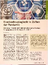 Vorschauseite 1: Krankenhauslogistik in Zeiten der Pandemie