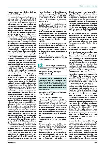 Vorschauseite 1: 12. Zur Zwangsbehandlung