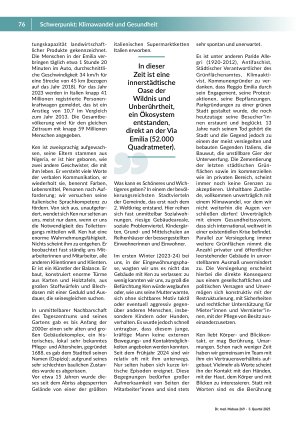 Vorschauseite 2: Klimagerechtigkeit in Norditalien: Brauchen wir immer noch mehr Superstores oder neue Möglichkeiten der Klima-und Gesundheitsresilienz?
