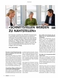 Vorschauseite 1: " Schnittstellen werden zu Nahtstellen "