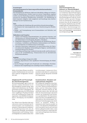 Vorschauseite 3: Interimsmanagement in Rehakliniken 2025 – 2030 Strategische Führung im Wandel