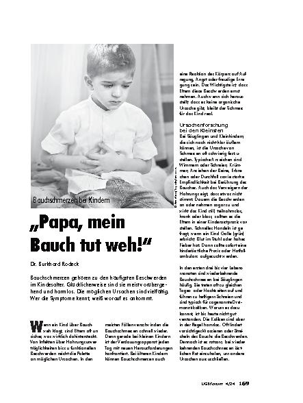 Vorschauseite 1: "Papa, mein Bauch tut weh!"