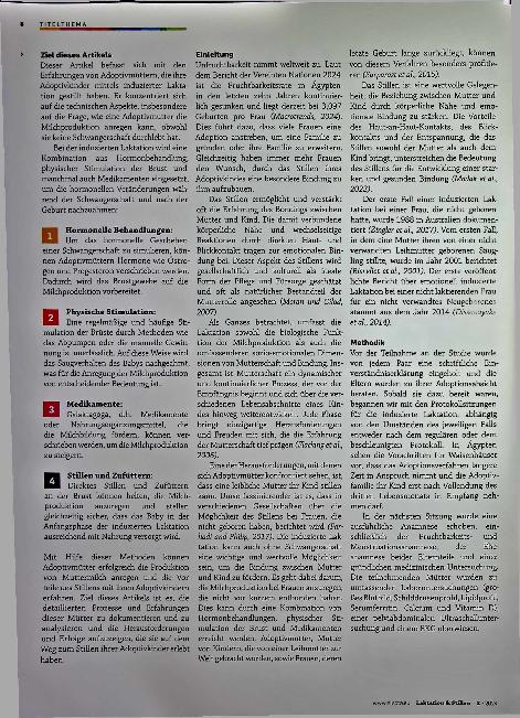 Vorschauseite 2: Induzierte Laktation und Adoption: drei Fallberichte