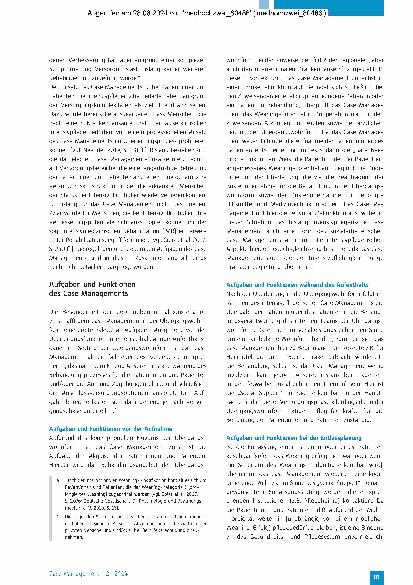 Vorschauseite 2: Ohne Steuerung keine Personenzentrierung. Zur Lotsenfunktion des Case Managements in einer Übergangswohnform für das außerklinische Weaning.