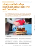 Vorschauseite 1: Schulgesundheitspflege ist auch ein Auftrag der Sorge und Zuwendung.
