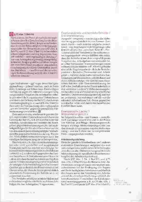 Vorschauseite 3: Praxisfragen zur betrieblichen Mitbestimmung spezifisch im Krankenhaussektor