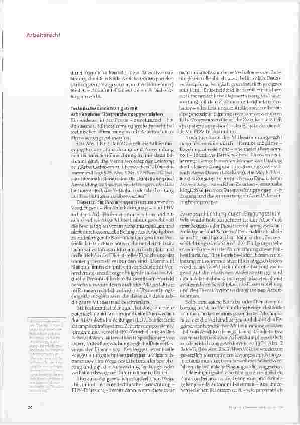 Vorschauseite 6: Praxisfragen zur betrieblichen Mitbestimmung spezifisch im Krankenhaussektor