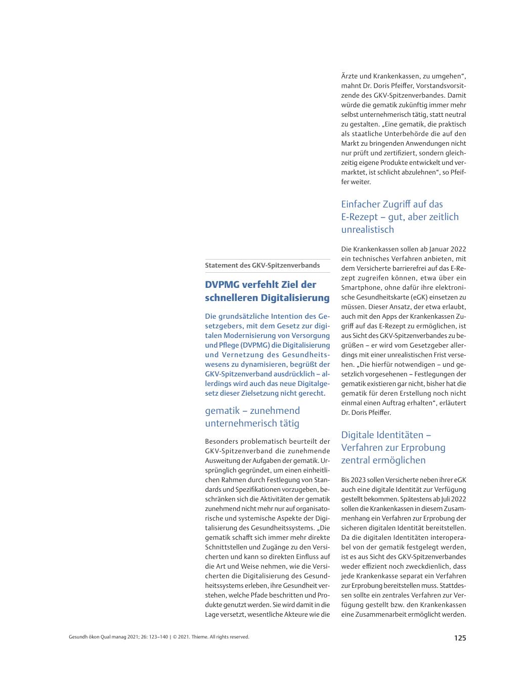 Vorschauseite 1: DVPMG verfehlt Ziel der schnelleren Digitalisierung