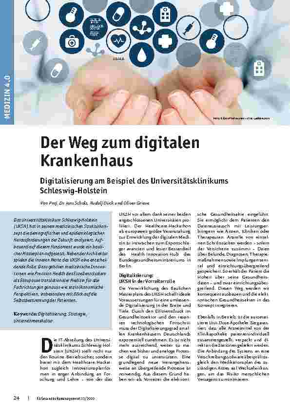 Vorschauseite 1: Der Weg zum digitalen Krankenhaus: Digitalisierung am Beispiel des Universitätsklinikums Schleswig-Holstein