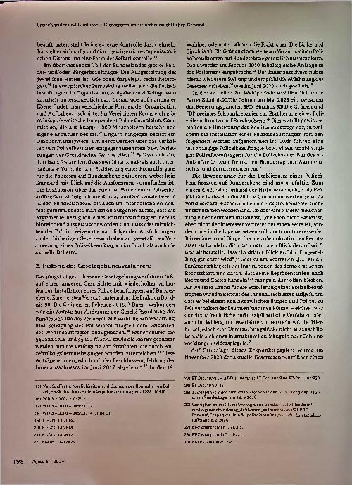 Vorschauseite 3: Dienstrecht im sicherheitsrechtlichen Gewand — Eine Besprechung aktueller Gesetzesvorhaben im Polizeibereich