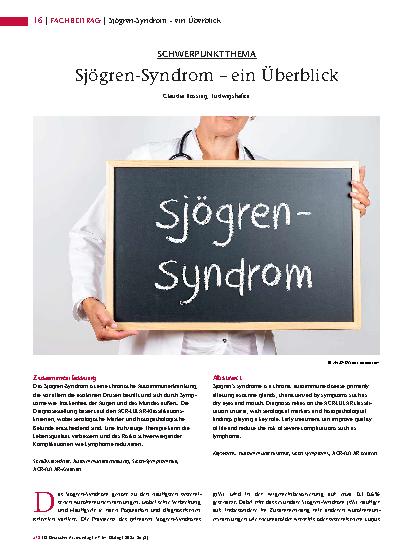 Vorschauseite 1: Sjögren-Syndrom – ein Überblick